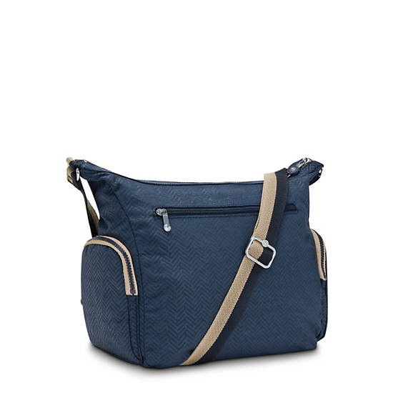 Kipling Gabbie Crossbody Bags Endless Blue Embossed | CA 1150KO